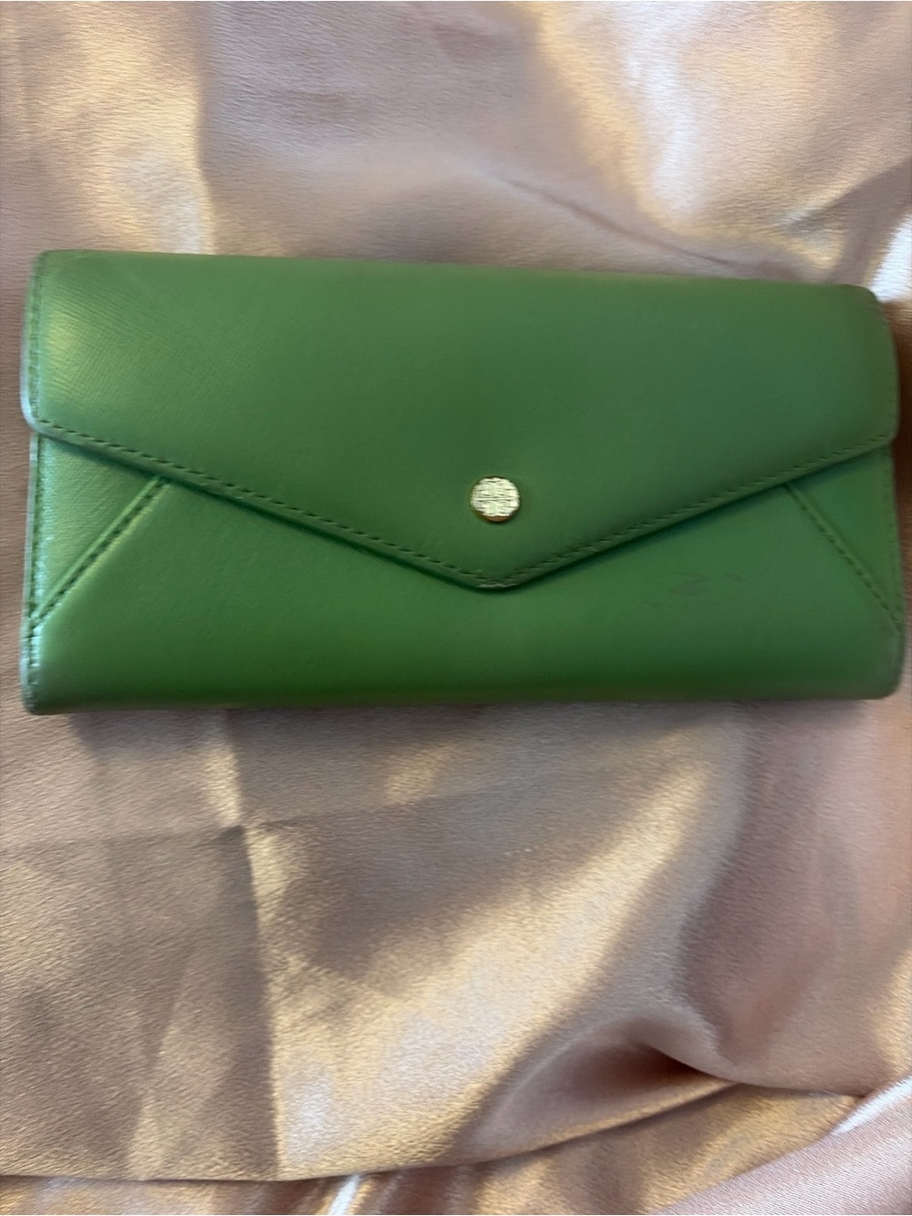 Tory burch Green Envelope Clutch Wallet - Stylish Women’s Bag